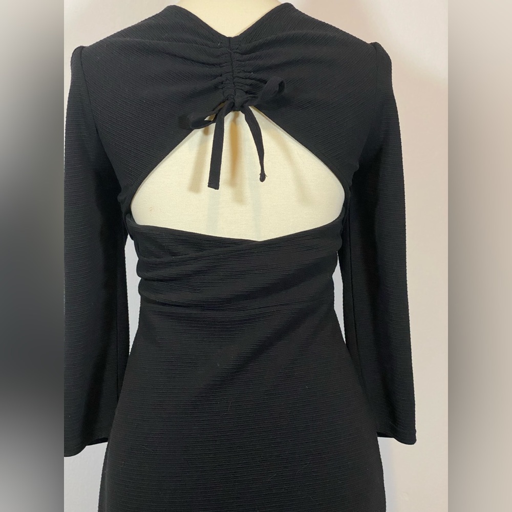 COPY - Bestey Johnson Black Square Neck Sweater Dress - Picture 5 of 15